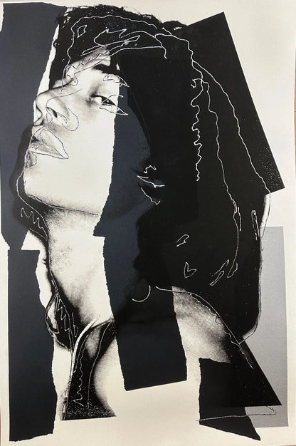 ANDY WARHOL "Mick Jagger"(#144)Trial Silkscreen Diamond Dust -Proof Edition- Top Quality-Unsigned- 43 1/2 x 29"- Wall Art