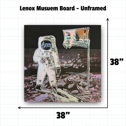 ANDY WARHOL"Moonwalk"- Lt. Purple Trial Screenprint- Unsigned Proof- Diamond Dust-Museum Quality-38x38" | Pop Art