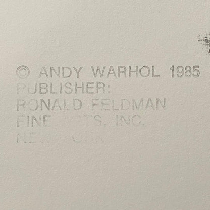 ANDY WARHOL "Paramount" Silkscreen Proof-Museum Quality- Ads Suite -38x38" Wall Art