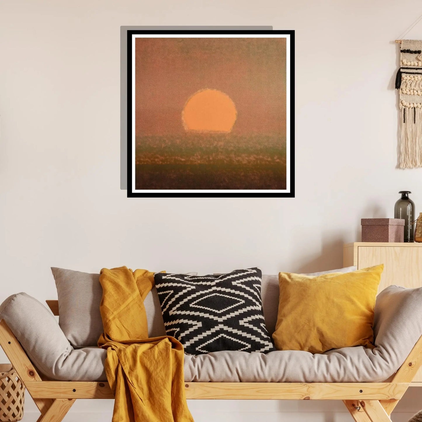 ANDY WARHOL– “Sunset" #76 Unique Screenprint- Unsigned Proof Edition-Museum Quality 34x34" Wall Art