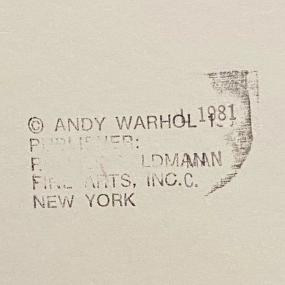 ANDY WARHOL "Santa Claus" FS # 266- Silkscreen Proof-Myths- Museum Board- Diamond Dust- 38 x 38" Wall Art