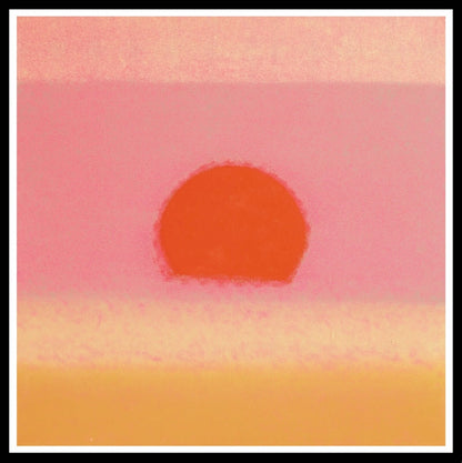 ANDY WARHOL– “Sunset" #25 Unique Screenprint- Unsigned Proof Edition-Museum Quality 34x34" | Pop Art