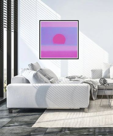ANDY WARHOL– “Sunset" #32 Unique Screenprint-Unsigned Proof Edition-Museum Quality 34x34"" Wall Art