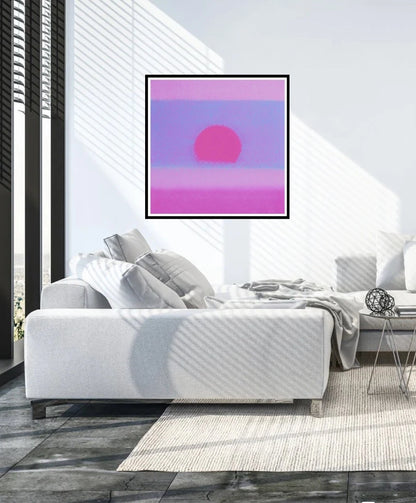 ANDY WARHOL– “Sunset" #32 Unique Screenprint-Unsigned Proof Edition-Museum Quality 34x34"" | Pop Art