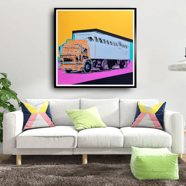 Andy Warhol -Truck  FS II #368 Yellow Decor Inspiration