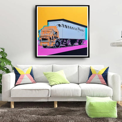 Andy Warhol -Truck  FS II #368 Yellow Decor Inspiration