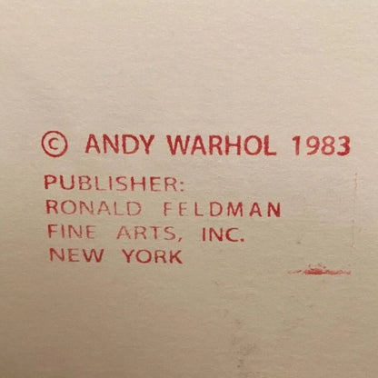 ANDY WARHOL “African Elephant" Silkscreen Proof– Endangered Species-Museum Quality- 38 X 38" Wall Art