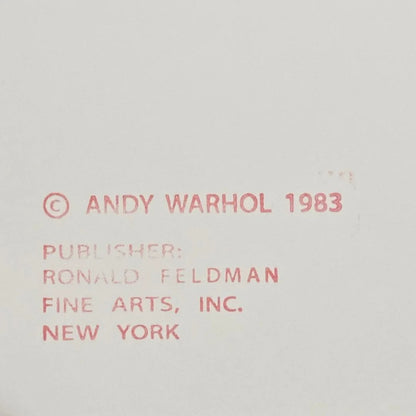 ANDY WARHOL “Black Rhino" Silkscreen Trial Proof– Endangered Species-Museum Quality- 38 X 38" Animal Wall Art