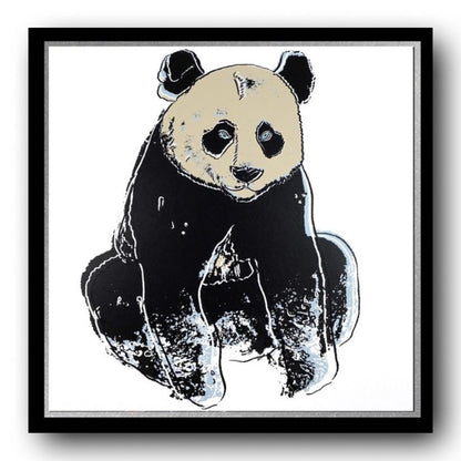 ANDY WARHOL “Giant Panda" Silkscreen Trial Proof– Endangered Species-Museum Quality- 38 X 38" Animal Wall Art
