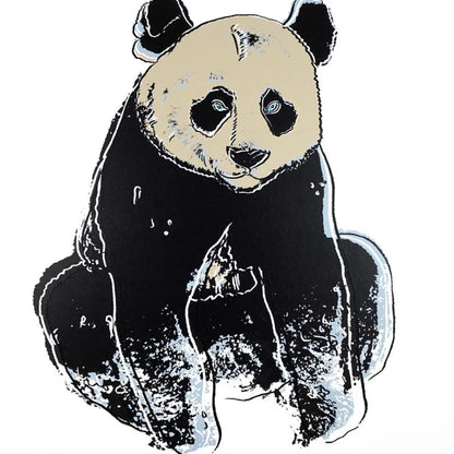 ANDY WARHOL “Giant Panda" Silkscreen Trial Proof– Endangered Species-Museum Quality- 38 X 38" Animal Wall Art