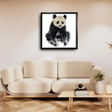 ANDY WARHOL “Giant Panda" Silkscreen Trial Proof– Endangered Species-Museum Quality- 38 X 38" Animal Wall Art