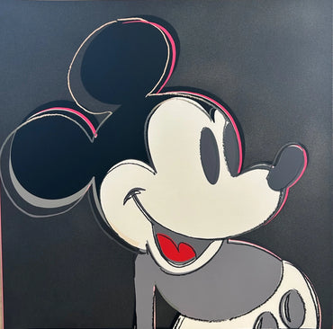 ANDY WARHOL– 2 Piece Pkg: “Mickey & Witch Trial"-Silkscreen Proofs- Diamond Dust Myths- Museum Board-38 x 38" Wall Art
