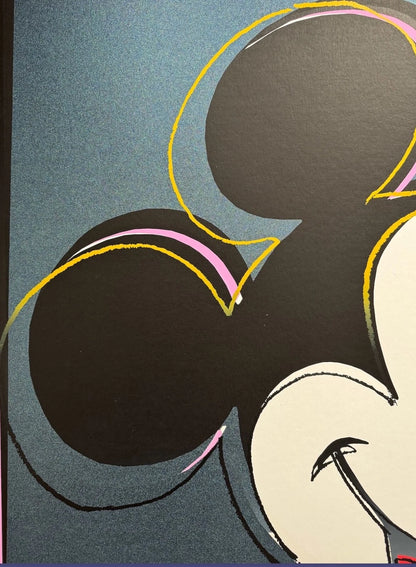 ANDY WARHOL– 2 Piece Pkg: “Mickey & Witch Trial"-Silkscreen Proofs- Diamond Dust Myths- Museum Board-38 x 38" Wall Art