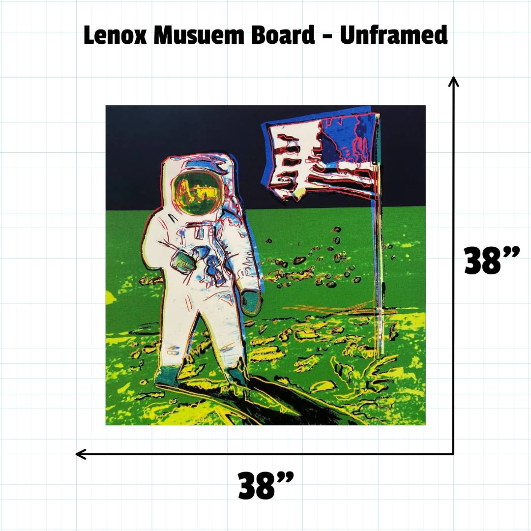 ANDY WARHOL"Moonwalk"- Green Trial Screenprint- Unsigned Proof-Superb Quality-38x38" | Pop Art | Museum Quality