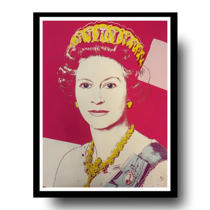 ANDY WARHOL “Queen Elizabeth" # 336–Pink Trial Proof -Screenprint- Diamond Dust-Museum Quality-Full Sized Wall Art