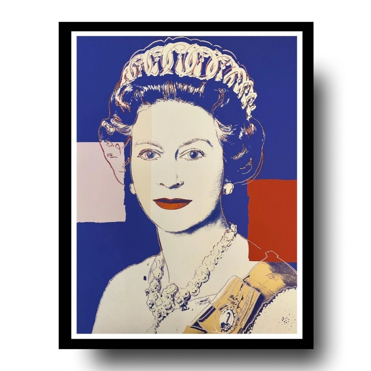 ANDY WARHOL “Queen Elizabeth"# 337– Blue Trial Proof -Screenprint- Diam.Dust-Museum Quality-Full Sized Wall Art- On Sale!