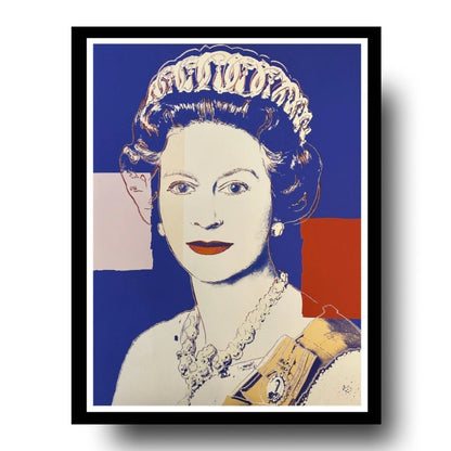 ANDY WARHOL “Queen Elizabeth"# 337– Blue Trial Proof -Screenprint- Diam.Dust-Museum Quality-Full Sized Wall Art- On Sale!