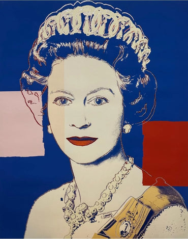 ANDY WARHOL “Queen Elizabeth"# 337– Blue Trial Proof -Screenprint- Diam.Dust-Museum Quality-Full Sized On Sale! | Pop Art