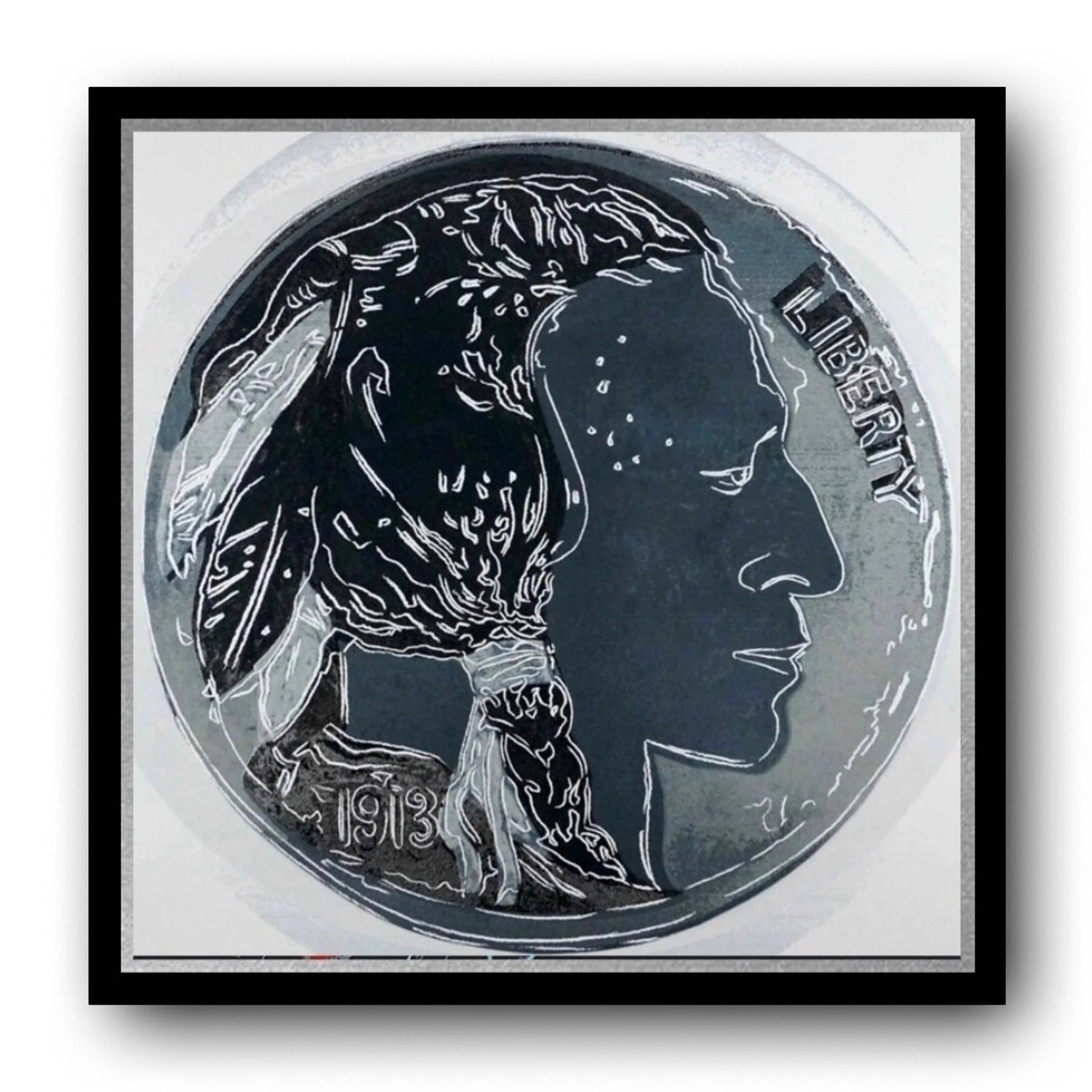 Andy Warhol Silkscreen - Indian Head Nickel FS# 385