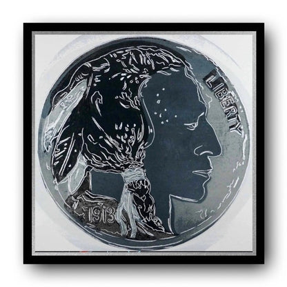 Andy Warhol Silkscreen - Indian Head Nickel FS# 385