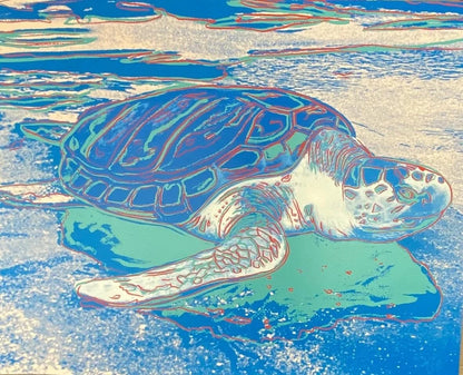ANDY WARHOL “Turtle" Silkscreen Proof– Endangered Species- Museum Quality 31 1/2 X 39 3/8" Wall Art Print
