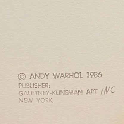 ANDY WARHOL– “Northwest Coast Mask"- Silkscreen- Cowboys and Indians- Unsigned Proof- Museum Quality 36x36" Wall Art