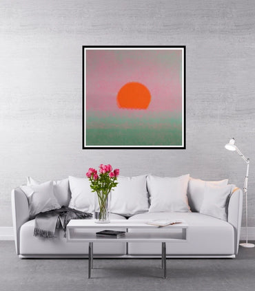 ANDY WARHOL– “Sunset" #155 Unique Screenprint-Unsigned Proof Edition-Museum Quality 34x34" Wall Art