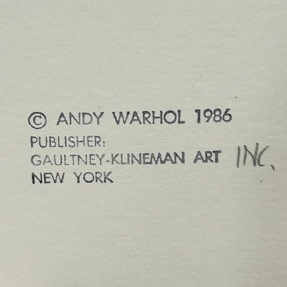 ANDY WARHOL– “War Bonnet"- Trial Screenprint- Cowboys and Indians- Unsigned Proof- Museum Quality 36x36" Wall Art