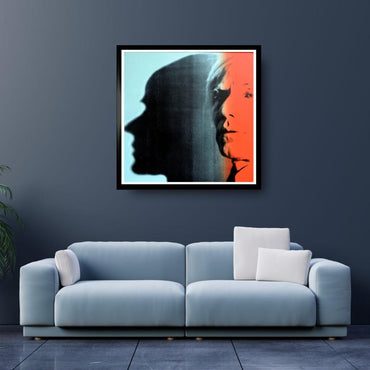 ANDY WARHOL "The Shadow" FS # 267- Silkscreen-Myths- Museum Board- Diamond Dust- 38 x 38" Wall Art