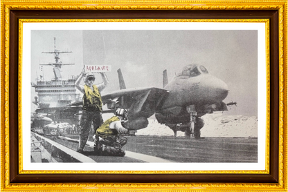 Banksy – "APPLAUSE" -Large Screenprint- Hand Signed-Numbered-Iconic Graffiti | Iconic Street Art