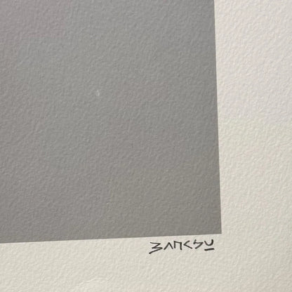 "NOLA (White Rain)"- Screenprint- Hand signed BANKSY - 22 1/4 x 30"| Iconic Street Art