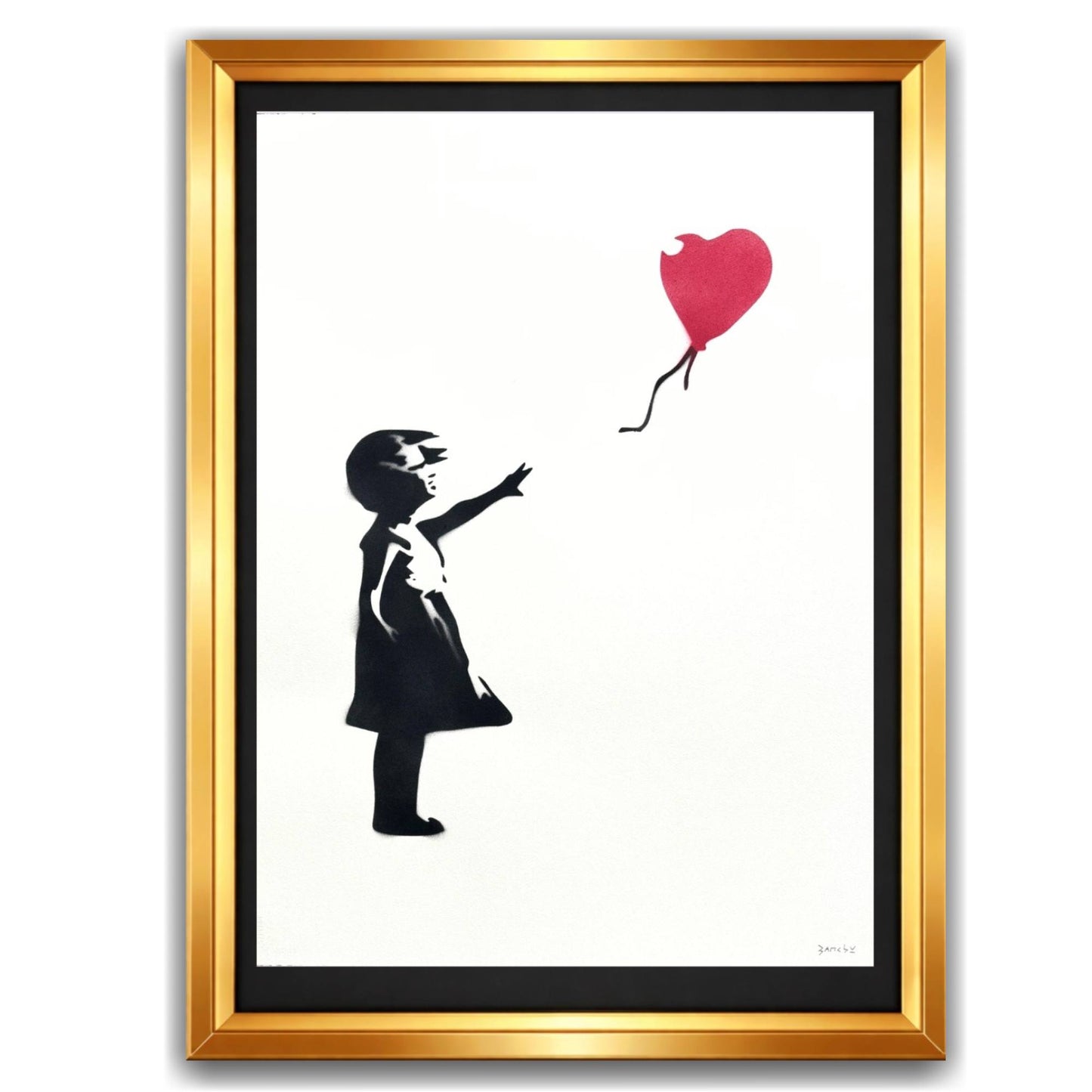 BANKSY- "Girl With Balloon"- Signed Original Spray Painting - Iconic Grafitti Street Art- Stunning piece | Iconic Street Art