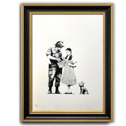 BANKSY "Stop and Search"-Screenprint- Signed-Wizard of Oz-Urban Street Art- Graffiti | Iconic Street Art