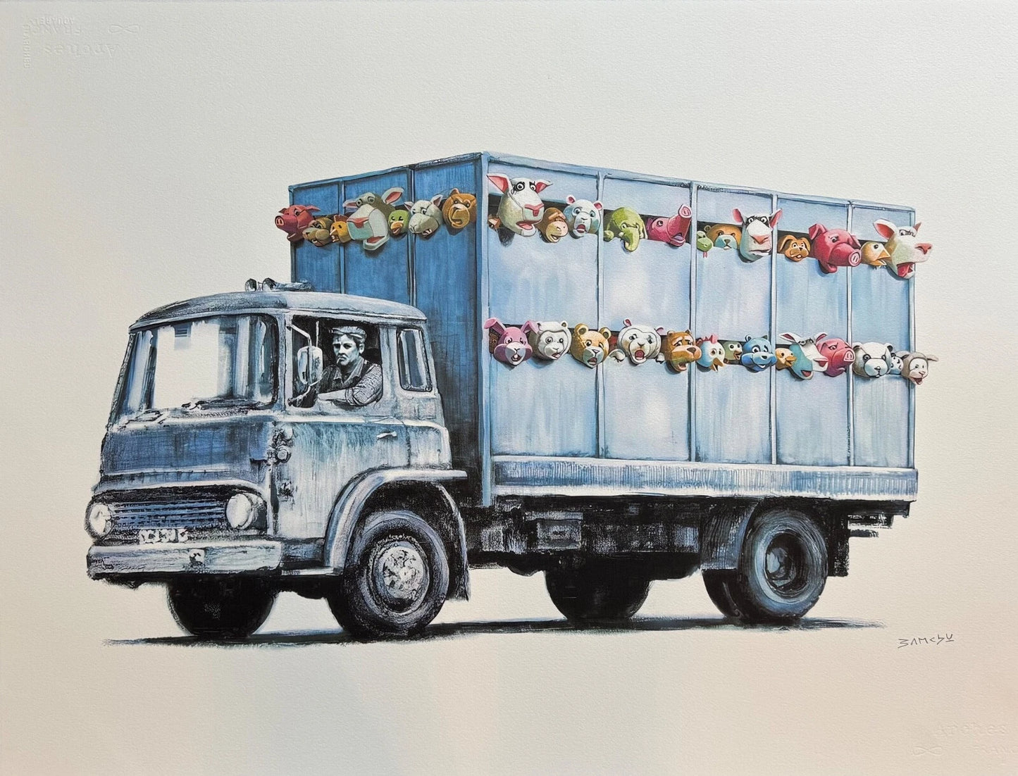 BANKSY "Sirens of the Lamb"- Screenprint- Signed- Urban Street Art- Full sized | Iconic Street Art