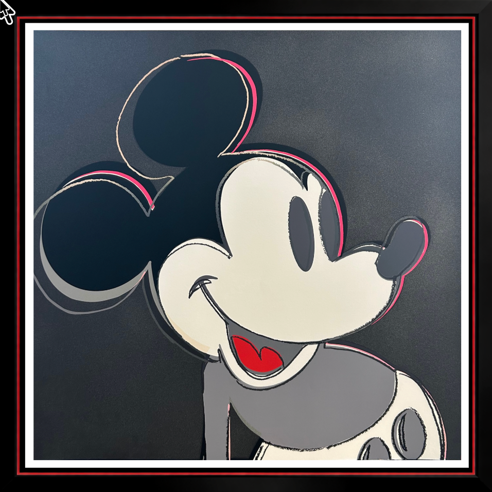ANDY WARHOL "Mickey Mouse" FS # 265- Silkscreen-Myths- Museum Board- Diamond Dust- 38 x 38" Pop Art Masterpiece | Museum Quality