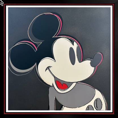 ANDY WARHOL "Mickey Mouse" FS # 265- Silkscreen-Myths- Museum Board- Diamond Dust- 38 x 38" Pop Art Masterpiece | Museum Quality