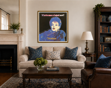 ANDY WARHOL "Blackglamma-Trial"with Diamond Dust (Garland) Screenprint-Proof Edition-Museum Quality- Ads Suite -38x38" Beautiful!
