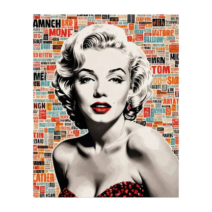Fenzolini "Marilyn" Wall Art for Home Décor – Pop Culture Screen Print - 26 1/4 x 32"