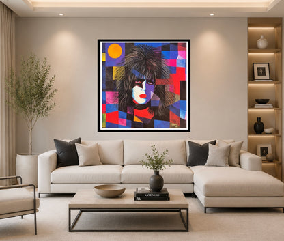 FENZOLINI "Pauls Kiss"- Superb Quality Screenprint - 38 x 38" - Warhol iFusionism - Original Edition Signed Artwork | Pop Art