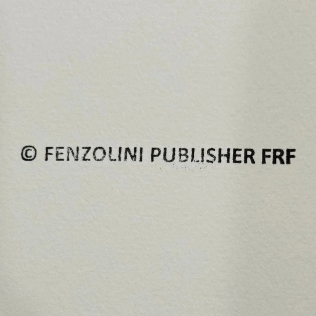 Text '© FENZOLINI PUBLISHER FRF' on a textured beige paper background