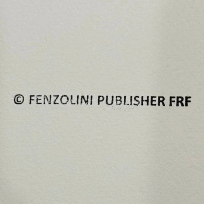 FENZOLINI "Cowboy Newspaper"-Signed Screenprint-38 x 38- Warhol Haring iFusionism - Original Edition Artwork