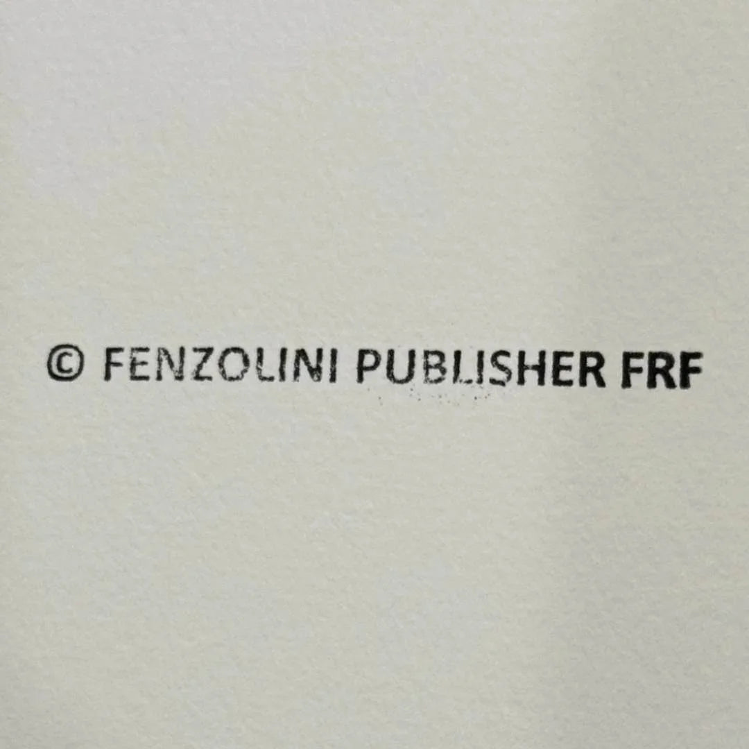 Text '© FENZOLINI PUBLISHER FRF' on a textured beige background