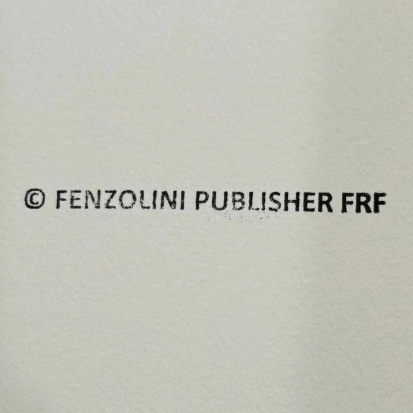 Text '© FENZOLINI PUBLISHER FRF' on a beige background