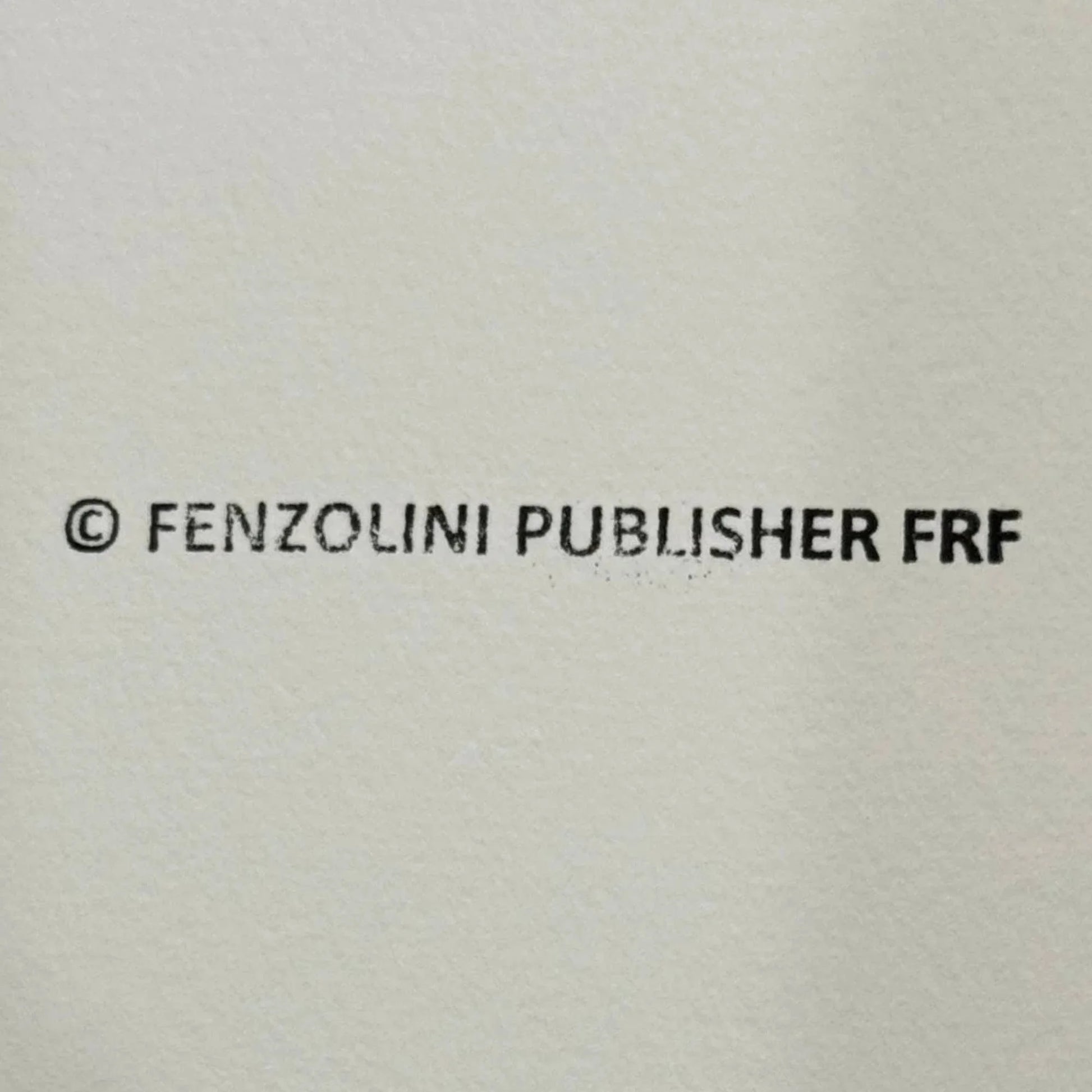 Text '© FENZOLINI PUBLISHER FRF' on a beige background