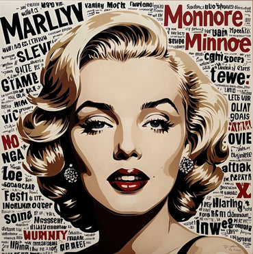 FENZOLINI "Marilyn Trial"- Giclee- Signed- 36 x 36"- Highest Quality-iFusionism