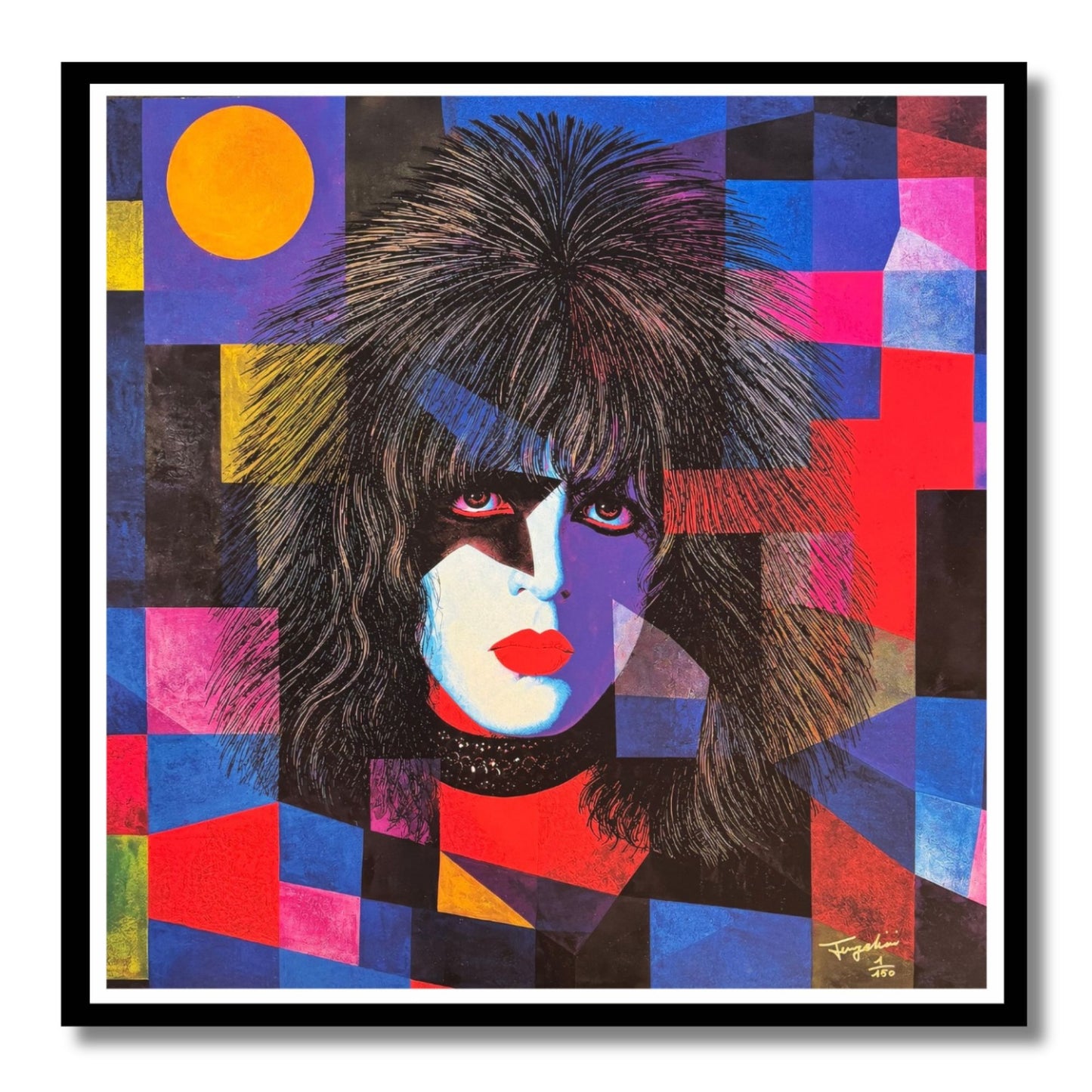 FENZOLINI "Pauls Kiss"- Superb Quality Screenprint - 38 x 38" - Warhol iFusionism - Original Edition Signed Artwork | Pop Art