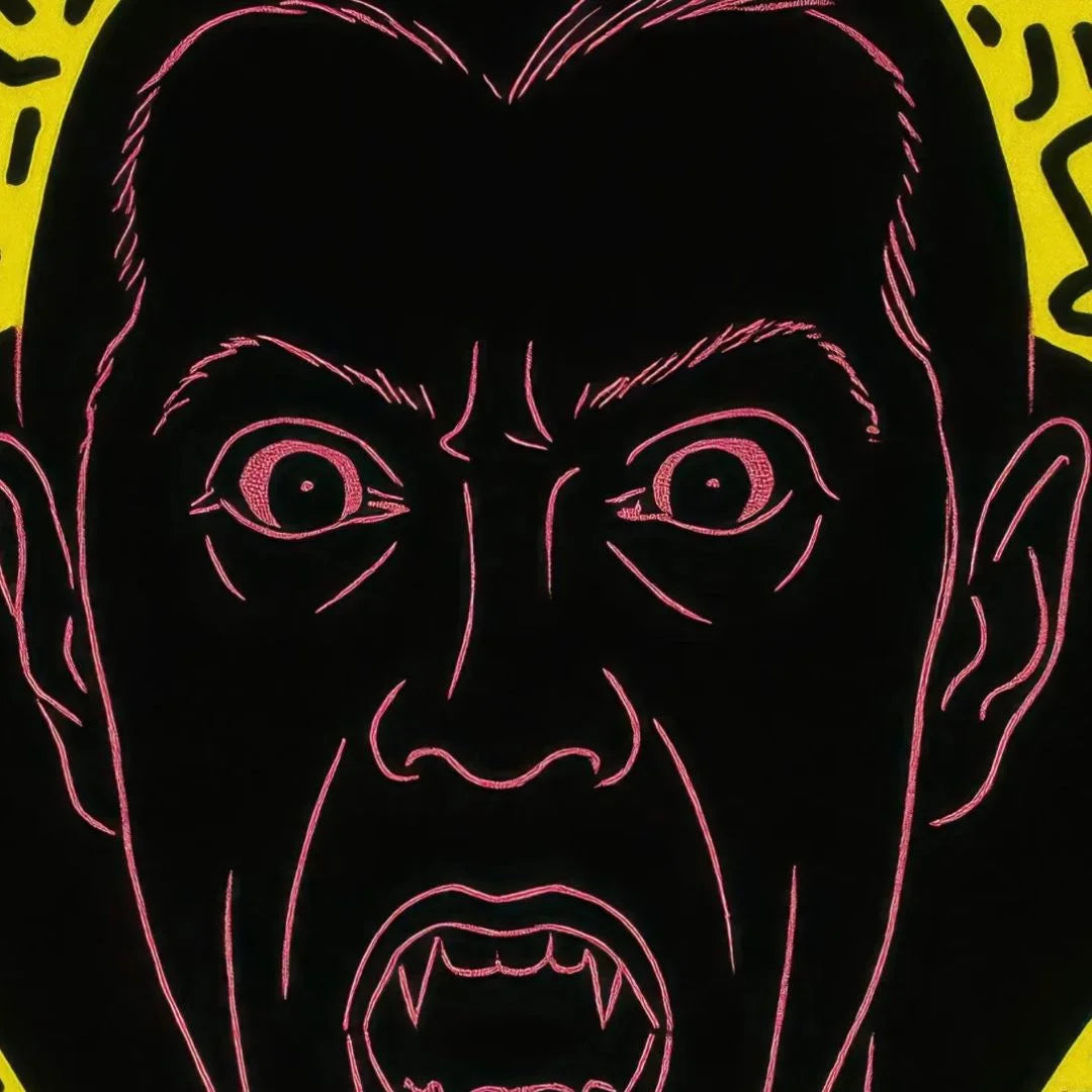 FENZOLINI "Vampire Icon"- Quality Screenprint - 38 x 38" - Warhol Haring iFusionism - Original Edition Signed Artwork