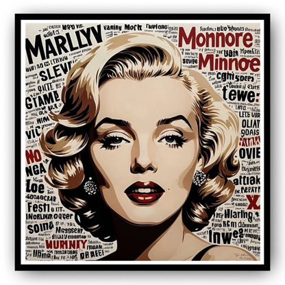 Modern Pop Art portrait of Marilyn Monroe