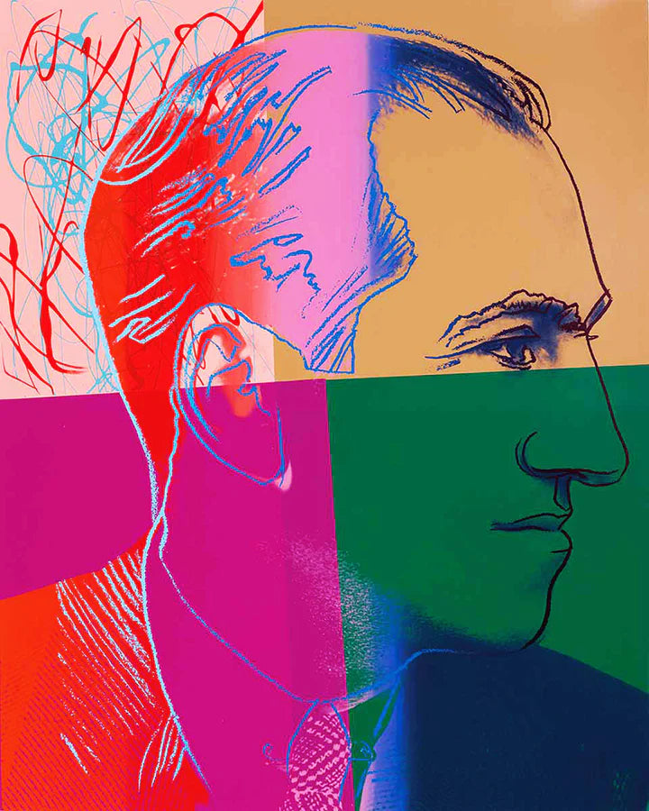 ANDY WARHOL– Complete Suite 10 "Jews of 20th Century" Layered SILKSCREENS- Unsigned Proofs- Museum Quality-Wall Art-36X36" Iconic Series! (Copy)