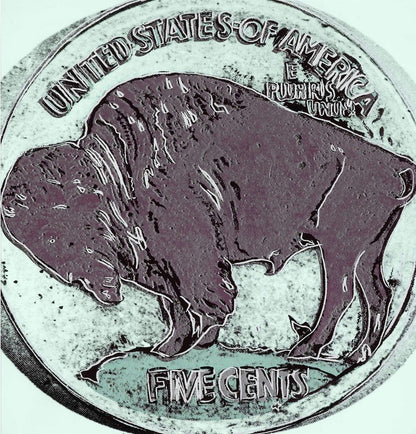 ANDY WARHOL "Buffalo Nickel" Lt. Green Trial Screenprint-Cowboys- Museum Quality